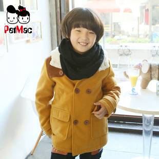  男童大衣毛呢子外套 男童呢大衣儿童衣服装童装秋装冬装新年