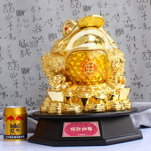  开光三足金蟾招财摆件大号 开业乔迁礼品工艺礼品金蟾蜍招财摆件