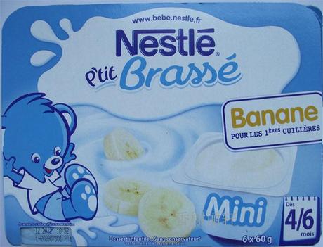 法国Nestle雀巢婴幼儿高钙营养清淡酸奶\/香蕉口