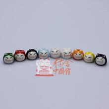 正版招财猫/七彩小猫头/九色猫头/diy手链红绳手链配件/【裸猫】