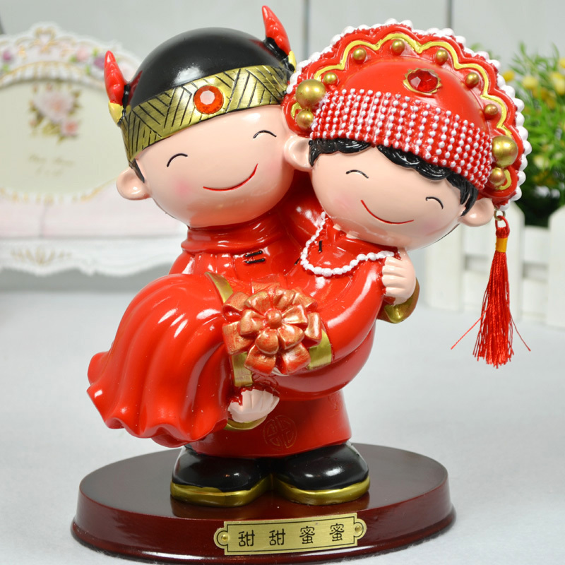 时尚婚庆礼品树脂娃...