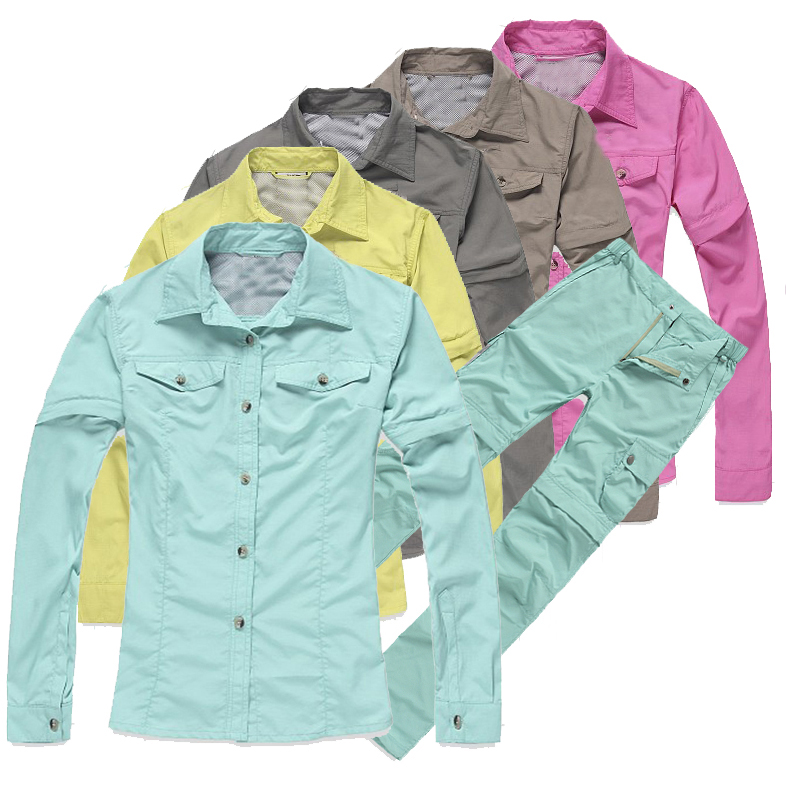 lady Quick drying jacket Quick-drying shirt Quick drying pants UV sunscreen Disassemble Fast pantsin the Outdoor/Mountaineer/Camping/Travel Goods , Outdoor clothing , Quick-drying underwear , Quick-drying pants suit category - from Buy2taobao.com to provide professional Taobao agent buy service