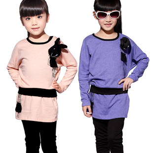  新款春装 学院风女童套装中大童女装春季韩版少儿童童装