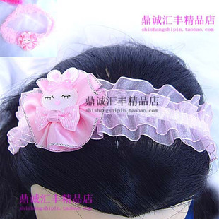  兔耳朵 儿童发箍 头箍 韩国饰品 蕾丝发带 蝴蝶结发卡 婴幼儿头饰