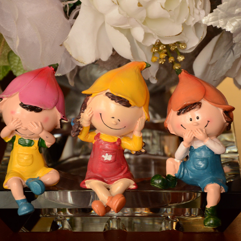 三不娃娃树脂家居饰品...