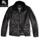 奢华正品 <span class=H>Burberry</span> Black Label 顶级质感绵羊皮水貂毛领中款皮衣
