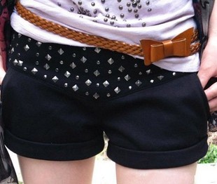  清仓特价包邮秋冬季韩版女短裤休闲靴裤羊毛呢短裤打底裤