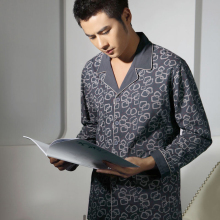 包邮芬腾冬季家居服男士棉<em>睡衣</em>男式加厚珊瑚绒