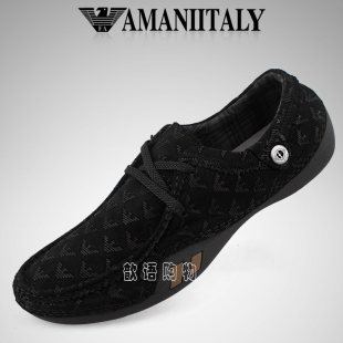  Amaniitaly意大利阿玛尼男鞋 韩版时尚透气商务潮流休闲鞋子男118