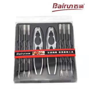  百润海鲜坚果套装 螃蟹工具 吃蟹工具 大闸蟹 蟹钳/蟹针 蟹八件