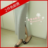 2011新夏装韩版包臀裙半身裙长裙子花苞裙女裙开叉裙拖地半身长裙