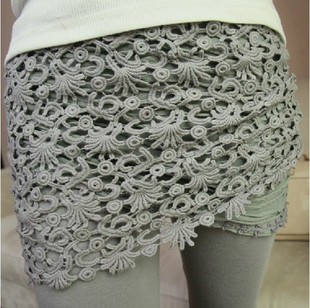  12新款 打底裤裙女秋冬 韩国显瘦加厚 女式时尚花边打底裙裤20257