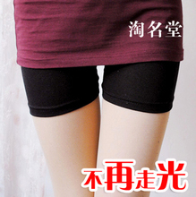韩国夏季潮 棉/冰丝三分蕾丝防走光打底裤 三分裤安全裤薄女(50g)