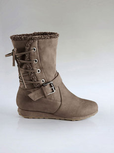 Personality belt fluffy ACTS  role of an edge in comfortable tube boots 123111404