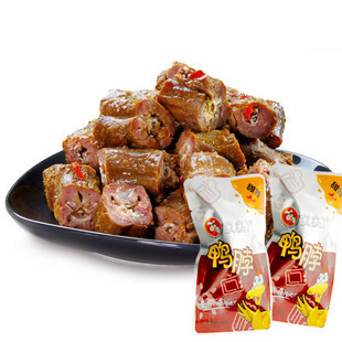  【十喜坊】零食特产/久久丫甜辣鸭脖 啃啃有劲道180(185)