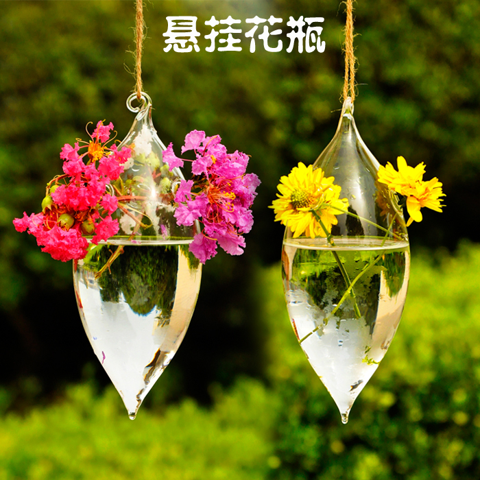 mxmade创意橄榄型花瓶 透明玻璃花瓶 悬挂式水培花器 居家工艺品 mxmade创意橄榄型花瓶 透明玻璃花瓶 悬挂式水培花器 居家工艺品