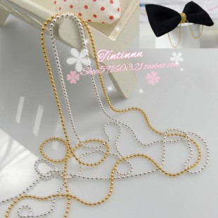  1.5mm 金色 银色 珠链与扣 DIY 手工材料 饰品配件 串珠 PJ138