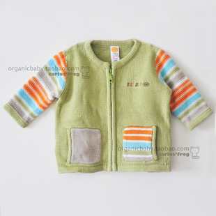 欧美品牌全棉纯棉<em>毛线</em>棉线衣秋冬款<em>宝宝婴儿</em>毛