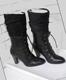运动时装化后的KOLING 羊皮高筒靴