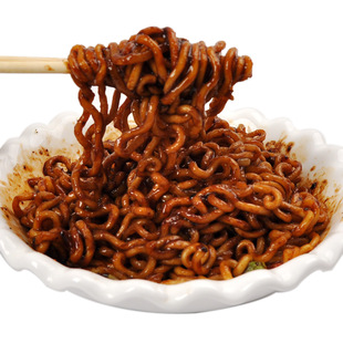  韩国进口零食品 农心四川炸酱面 方便面 干拌速食泡面 超大面饼