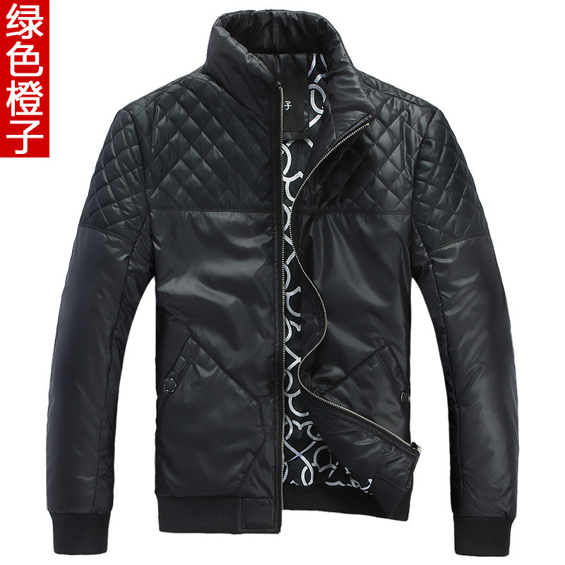 Fall/winter green Orange new mens England tide men's slim coat Korean collar coat men