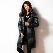 notthesame2011<span class=H>女</span>式长款绵羊皮毛领<span class=H>真皮</span>皮衣<span class=H>羽绒</span><span class=H>服</span> 新款 W1092