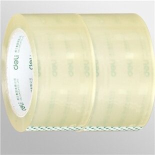 【新品特价】得力 30332 封箱胶带 封箱胶带 透明胶带 60mm*60y