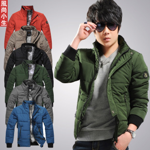  秋冬装新款男士棉衣时尚外套男装棉服韩版棉袄子修身加厚上衣服潮
