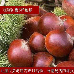 秒杀山东沂蒙山特产2012年蒙阴野生板栗甘栗新鲜山栗子仁养胃补肾