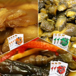  【恒顺】袋装酱菜组合 香菜芯4袋+乳黄瓜3袋+什锦菜3袋