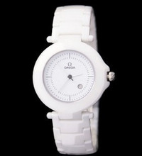 Omega / Omega Watches toda nueva cerámica de relojes para mujer de la Mujer 100% verdadera mesa de agua de cerámica