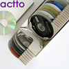 actto光盘盒高档cd盒大容量，dvd光碟收纳盒，储藏箱创意标签检索50片