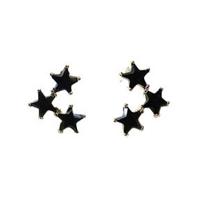 BEA韩国饰品 高级水晶 925耳钉银针 星星耳钉ERFE017 <span class=H>I</span><span class=H>62</span>