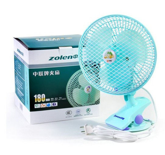 中联风扇ZL02-180 台夹式电风扇 摇头扇可壁挂式 迷你电扇