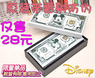 爆款新品外贸正品余单　限量版个性<span class=H>米奇</span>图案长款手包/钱包 有防伪