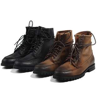  英伦男士潮流马丁靴男靴子时尚高帮靴韩版复古做旧户外牛仔靴军靴