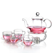 手工玻璃茶具 整套 套装花草茶具 大花茶壶组 800ml
