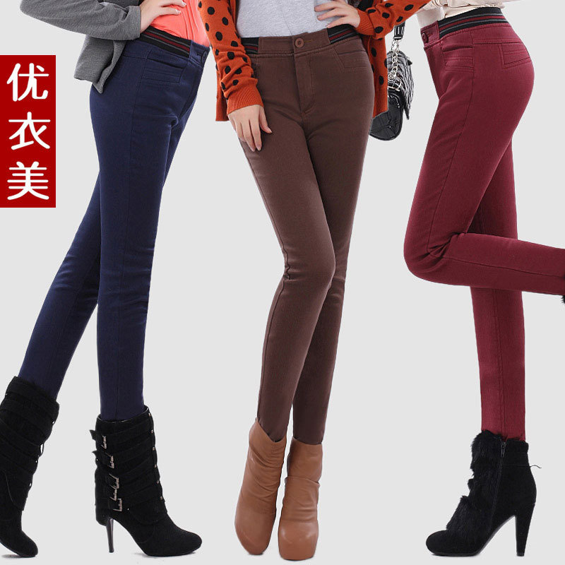 高腰加厚显瘦加绒铅笔裤。。。