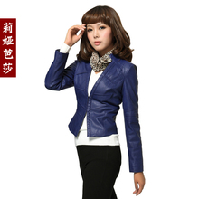 春装外套2012新款韩版水洗pu皮衣 短款小皮衣夹克女士皮衣LW8066