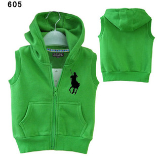  【两件包邮】儿童春秋马甲 男童 女童背心 实用 纯棉连帽马甲