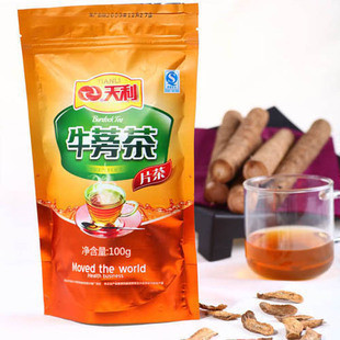  正品促销 天利牛蒡茶牛蒡片茶特价黄金牛蒡最新日期 满6袋包邮