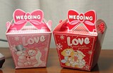 特价个性创意结婚喜糖袋糖果盒子批发回礼袋★新款LOVE爱熊喜糖盒