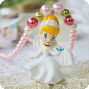  B49出口日本disney迪斯尼公主系列儿童项链女宝宝饰品