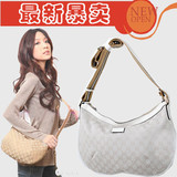 〓限时价秒杀〓2010<span class=H>GUCCI</span>帆布包时尚女包韩版 多色织帶斜挎背包