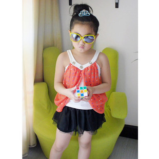  童装儿童女装夏装新款小孩衣服韩版女童吊带背心女童吊带衫潮