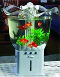 生态 鱼缸 比亚克力更好的材料 聚碳酸酯(PC)自动循环供水过滤
