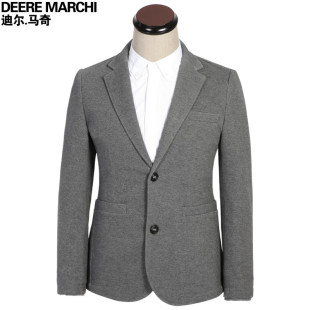  DEERE MARCHI 秋冬新款 时尚简约纯棉修身男士西装 DX04