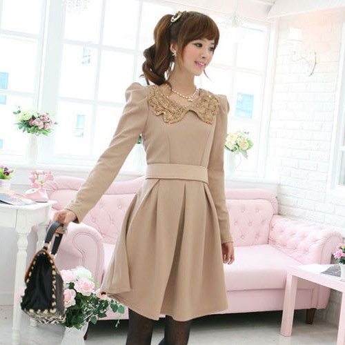 韩版甜美淑女蕾丝...