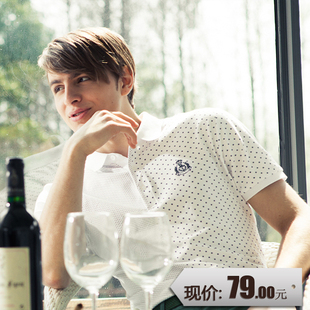 2012 Summer new style new fashion printed   shirt men s short sleeve printing male tide