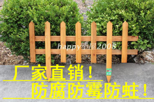 出口日本园艺用品 炭化防腐实木篱笆 花园木栅栏 木围栏 插地栏栅